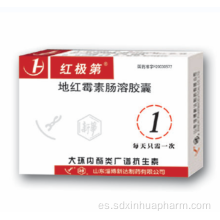Tableta con cubierta entérica de diritromicina para bronquitis y neumonía
